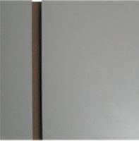 Slatwall panel 2400x1200 rozteč 150mm, šedá