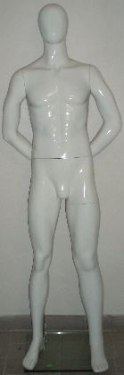 Pánska figurína biela lakovaná,s hlavou