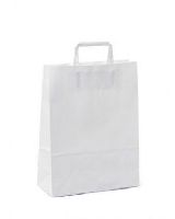 Papírová taška bílá 32x17x42cm/87gr,50ks/bal