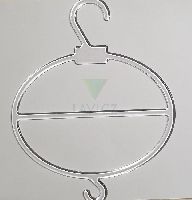 Plastový kruh na šál, priemer 10cm ,PL ,pruhedná