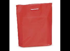 Červená  táška C  průhmat 380x450/40my/25ks/bal