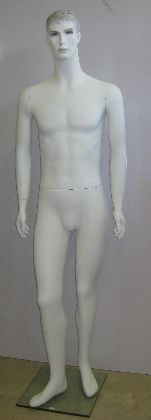 Pánska figurína biela s hlavou