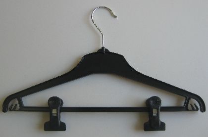 Kunststoff-Kleiderbügel mit Querstange, 38cm