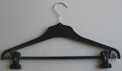 Kunststoff-Kleiderbügel mit Querstange, 42cm