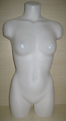 Weibliches Torso 3/4 Körper; Kunststoff; gerade