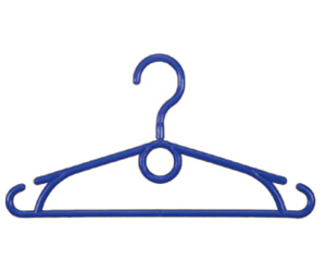 Plastic hanger. Various colours. 32cm