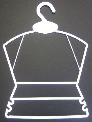 Plastic hanger 35cm.