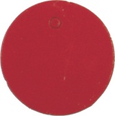 Visačky guľaté,červená farba, priemer 30mm