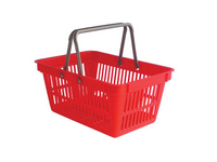 Plastic shopping basket.