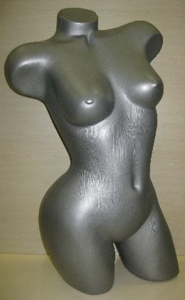 3/4 woman body form.