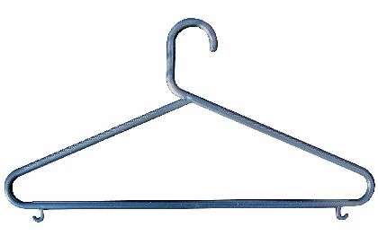 Plastic hanger. white colours. 44cm