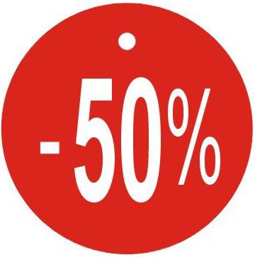 Visačky guľaté Ø45mm, -50%